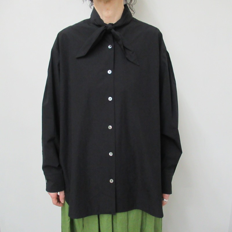 LIYOCA  タイプライターリボンシャツ /BK19 【日本製】